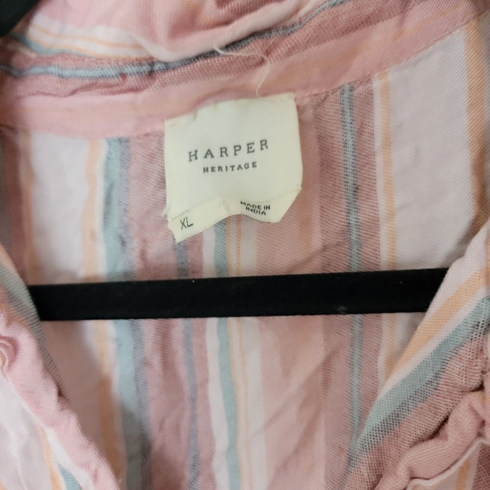 Harper Button Down with front tie - Picture 2 of 5